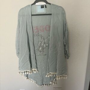Cruel Denim Sheer Kimono